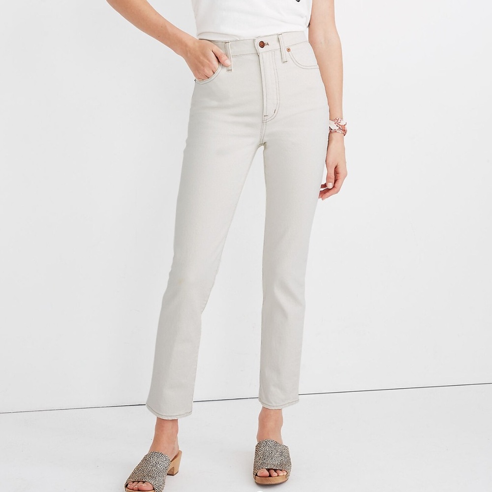 Madewell Perfect Vintage Crop in cloud lining